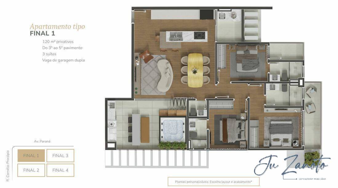 Apartamento à venda com 3 quartos, 135m² - Foto 34