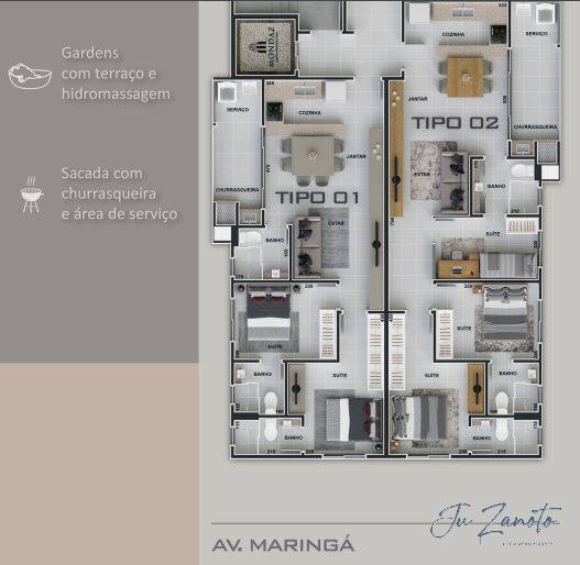 Apartamento à venda com 2 quartos, 67m² - Foto 6