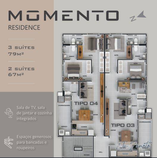 Apartamento à venda com 2 quartos, 67m² - Foto 5