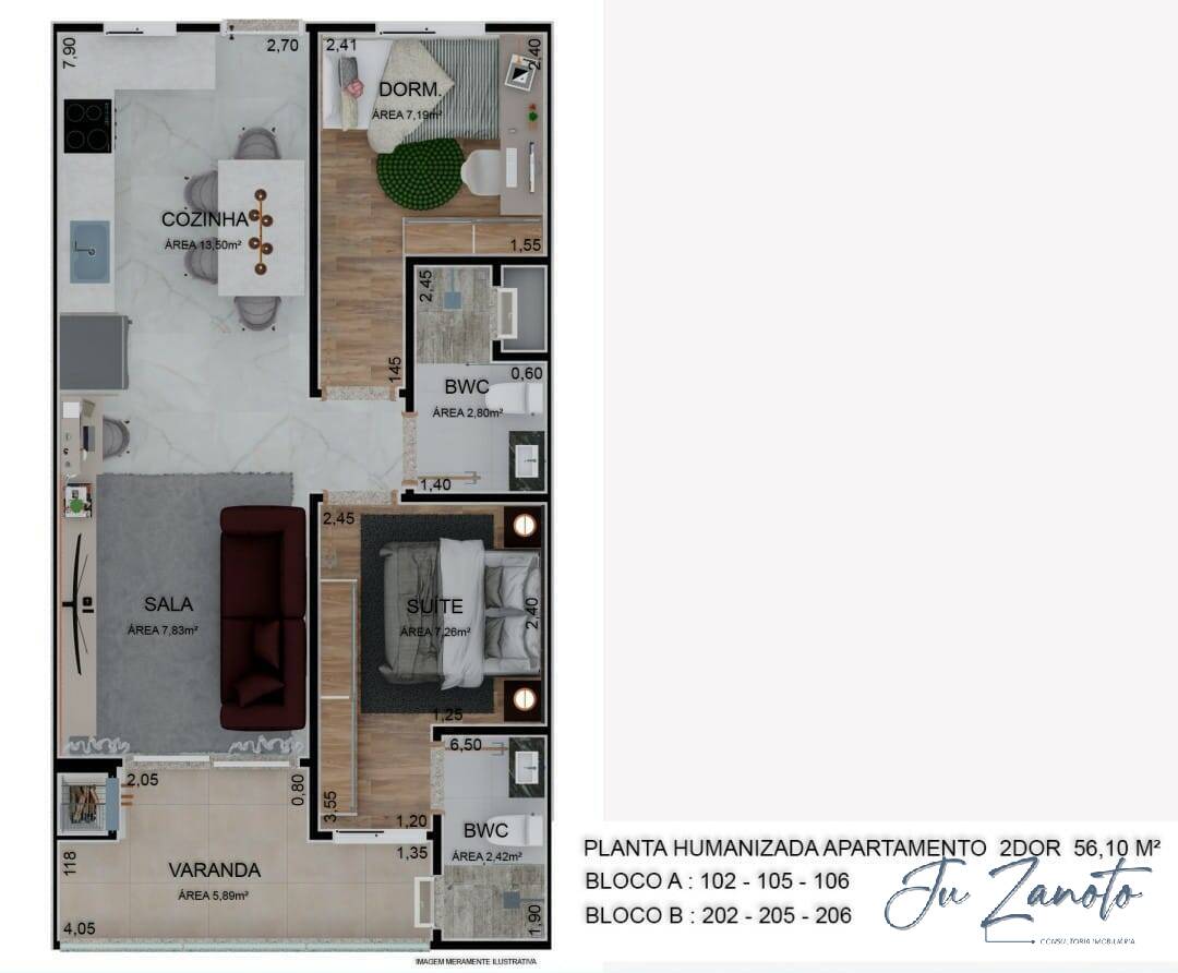 Apartamento à venda com 2 quartos, 51m² - Foto 22